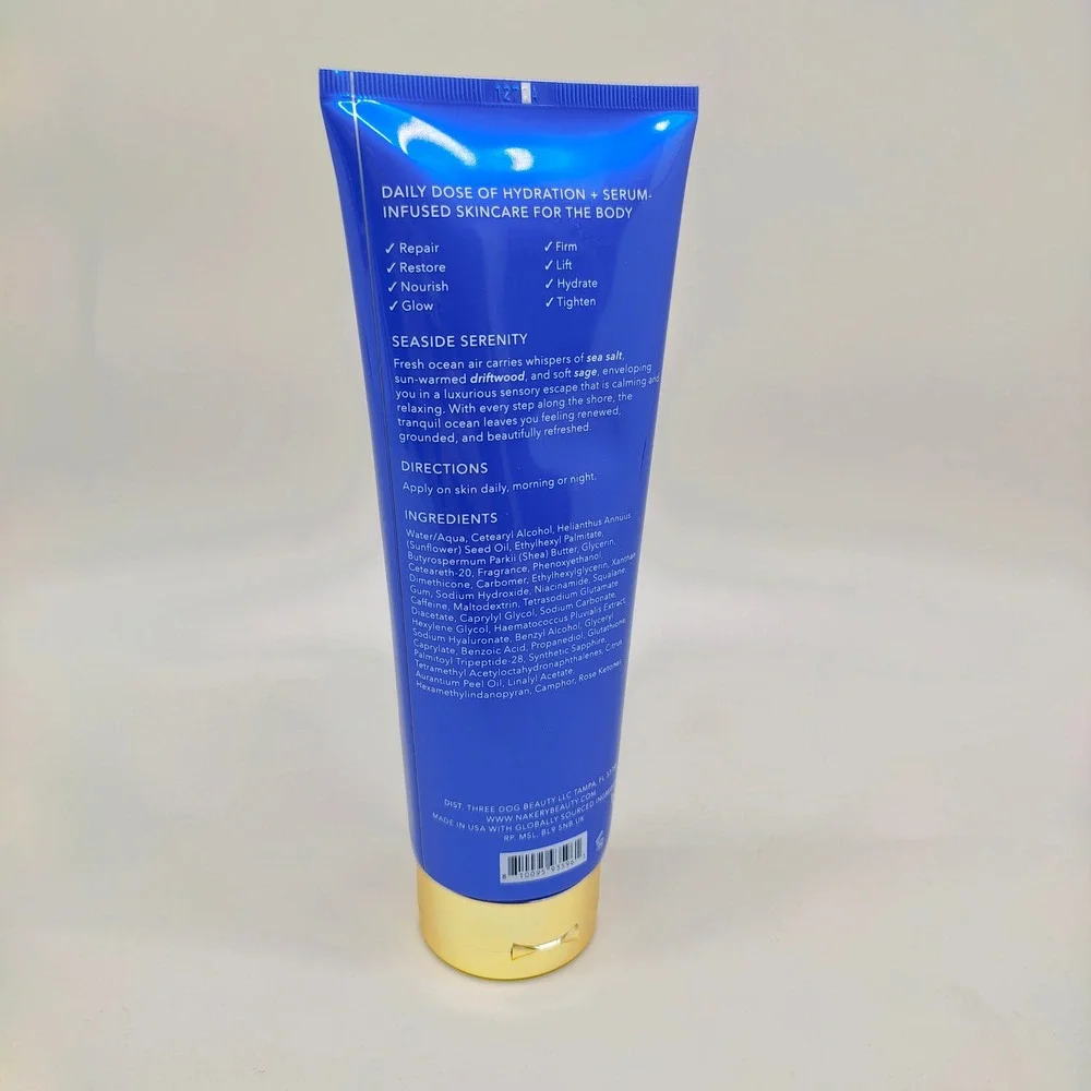 Nakery Beauty SkinFirm Body Cream Seaside Serenity Crepe Smoothing 8.45oz